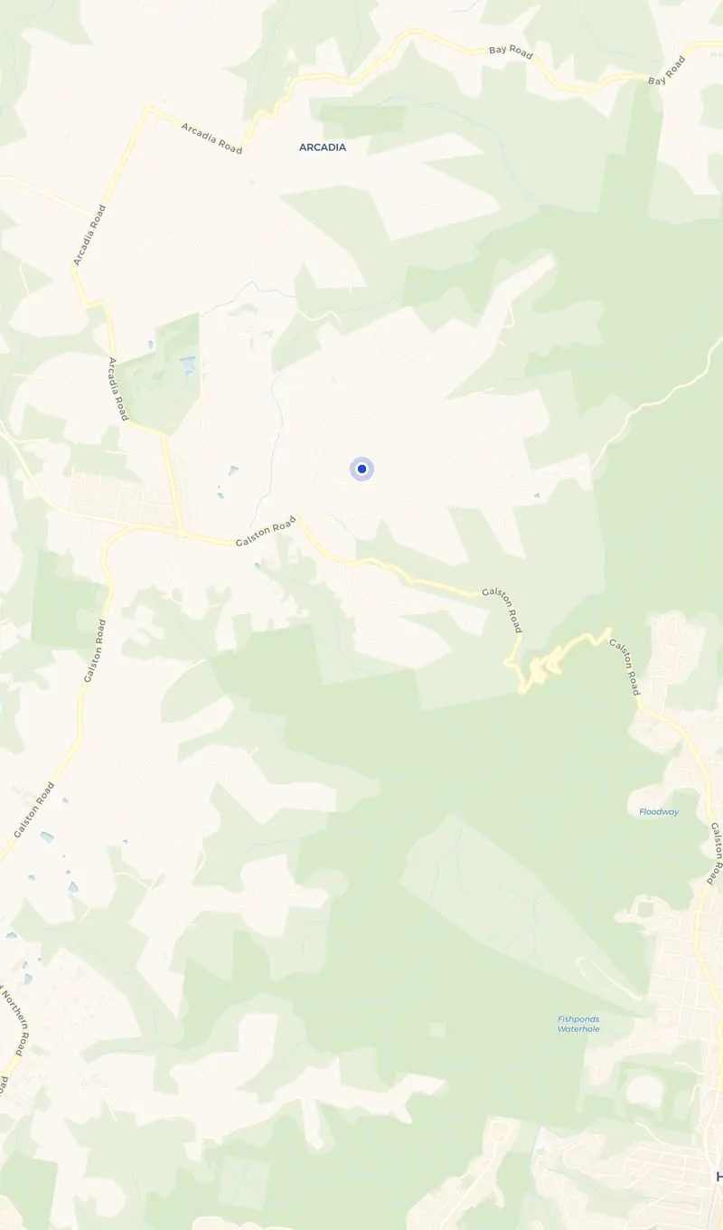 Map of the Galston service area and the surrounding suburbs we cover.